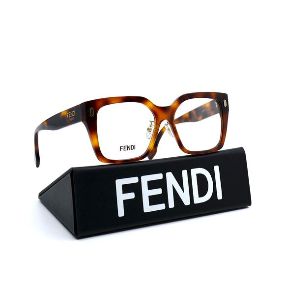 NEW Fendi FE50085F 053 Havana Eyeglasses Frame - 100% Authentic Italy - Picture 1 of 13